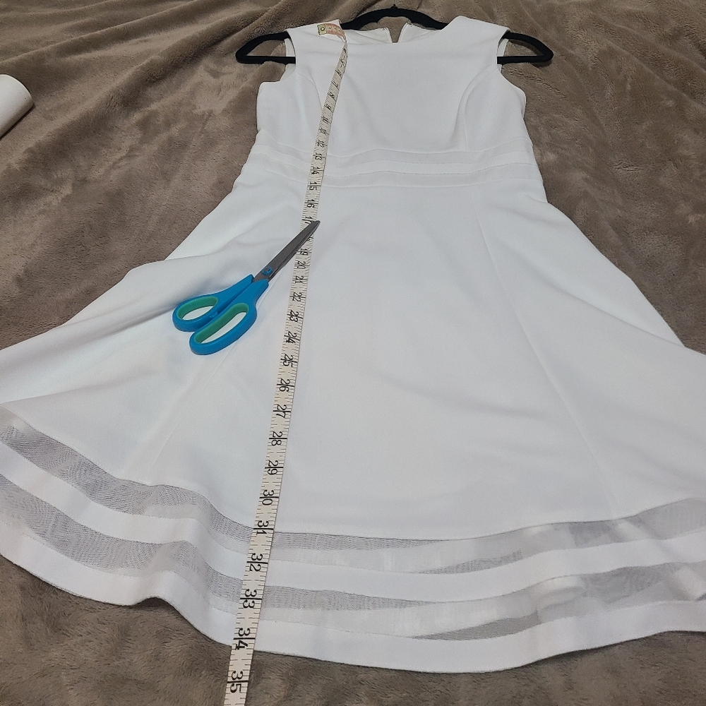 Calvin Klein - White Sleeveless Fit-and-Flare Dress- 2P